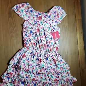 Crazy patterned casual short dress XL 14/16(girls)